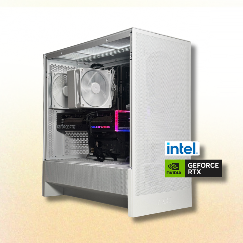 H5 RTX 5050 in White PC